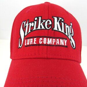 Strike King Lure Company Emb Logo Men's Red A-Flex ProFlex Stretch Cap Hat